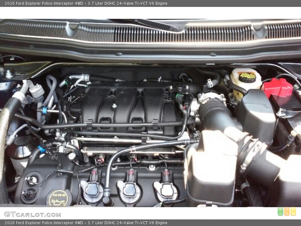 3.7 Liter DOHC 24-Valve Ti-VCT V6 2016 Ford Explorer Engine