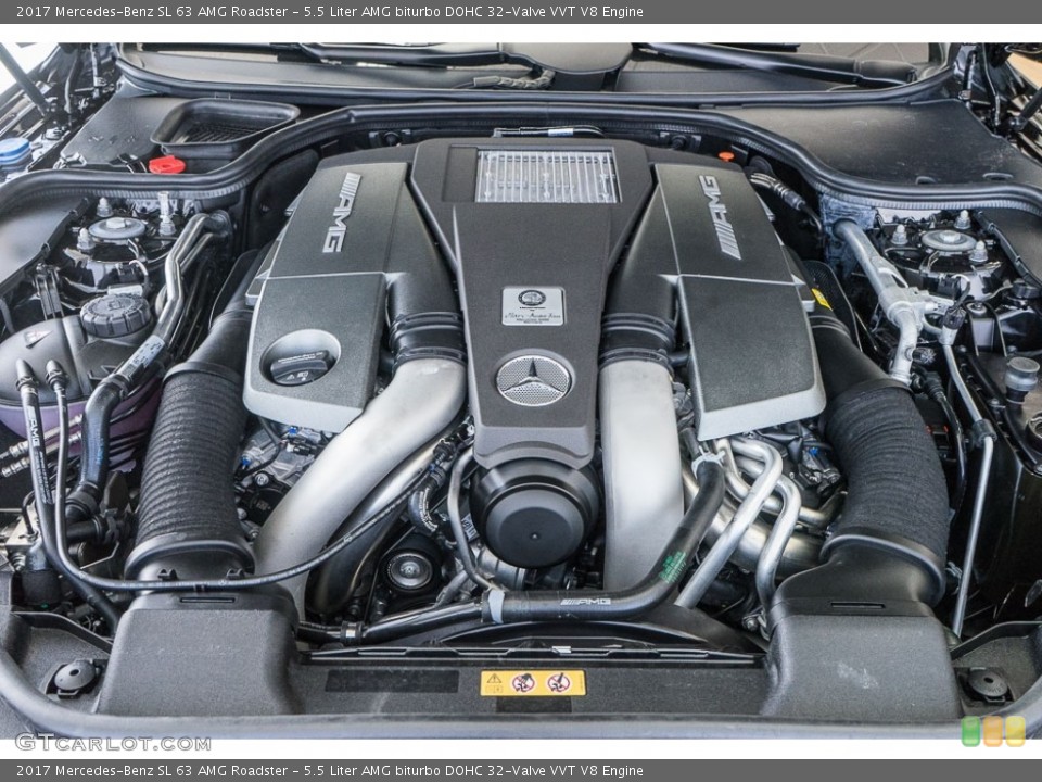 5.5 Liter AMG biturbo DOHC 32-Valve VVT V8 Engine for the 2017 Mercedes-Benz SL #115795674