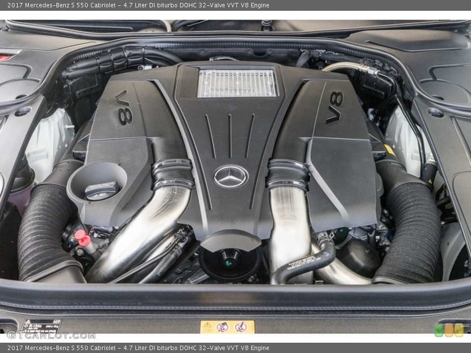 4.7 Liter DI biturbo DOHC 32-Valve VVT V8 Engine for the 2017 Mercedes-Benz S #115796736