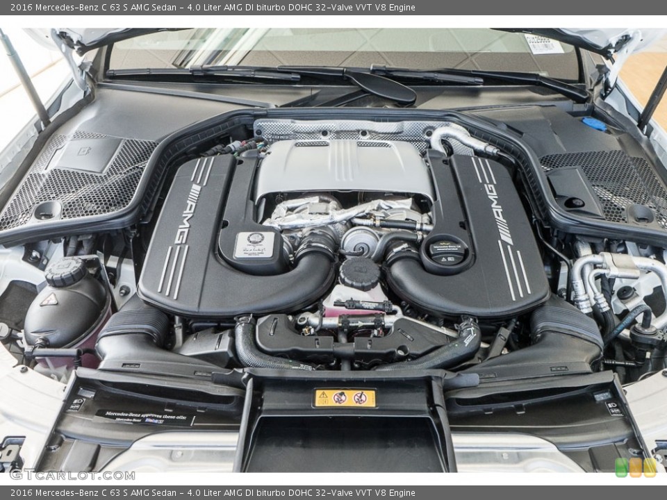 4.0 Liter AMG DI biturbo DOHC 32-Valve VVT V8 Engine for the 2016 Mercedes-Benz C #115797795