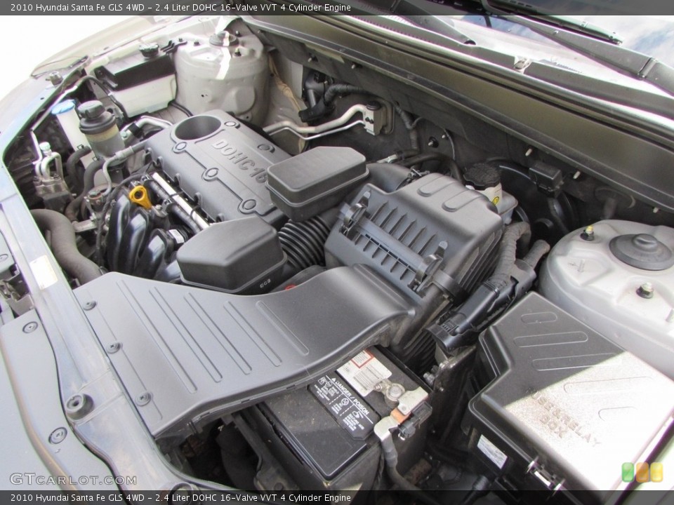 2.4 Liter DOHC 16-Valve VVT 4 Cylinder Engine for the 2010 Hyundai Santa Fe #115802607