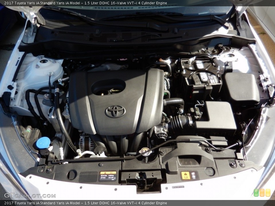 1.5 Liter DOHC 16-Valve VVT-i 4 Cylinder 2017 Toyota Yaris iA Engine