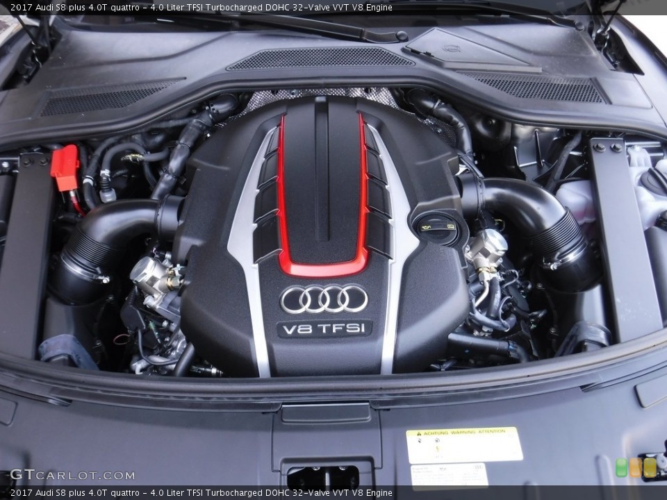 4.0 Liter TFSI Turbocharged DOHC 32-Valve VVT V8 2017 Audi S8 Engine