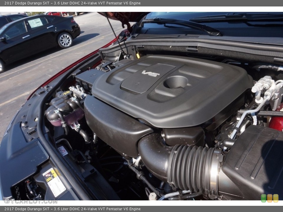3.6 Liter DOHC 24Valve VVT Pentastar V6 Engine for the 2017 Dodge