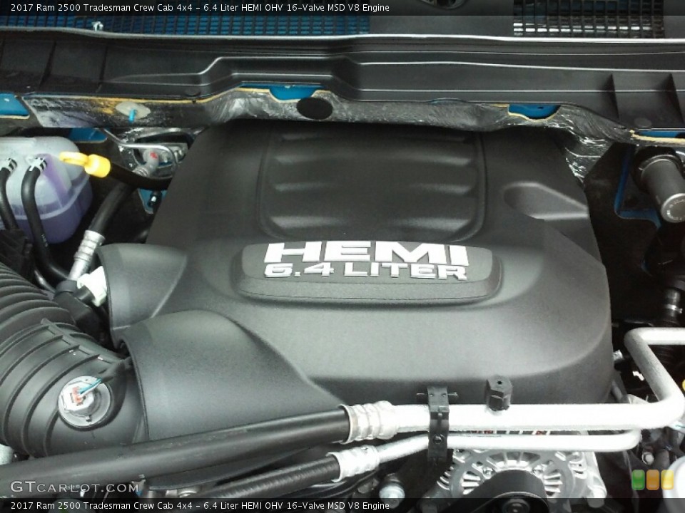 6.4 Liter HEMI OHV 16-Valve MSD V8 Engine for the 2017 Ram 2500 #116005563