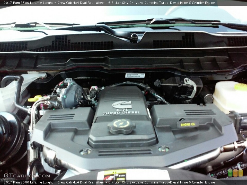 6.7 Liter OHV 24-Valve Cummins Turbo-Diesel Inline 6 Cylinder Engine for the 2017 Ram 3500 #116006331