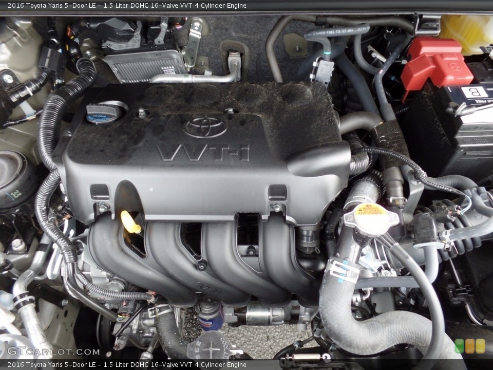 1.5 Liter DOHC 16-Valve VVT 4 Cylinder 2016 Toyota Yaris Engine