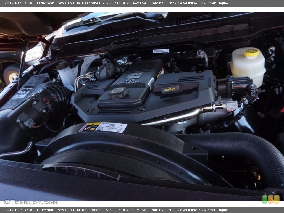 6.7 Liter OHV 24-Valve Cummins Turbo-Diesel Inline 6 Cylinder Engine for the 2017 Ram 3500 #116129764