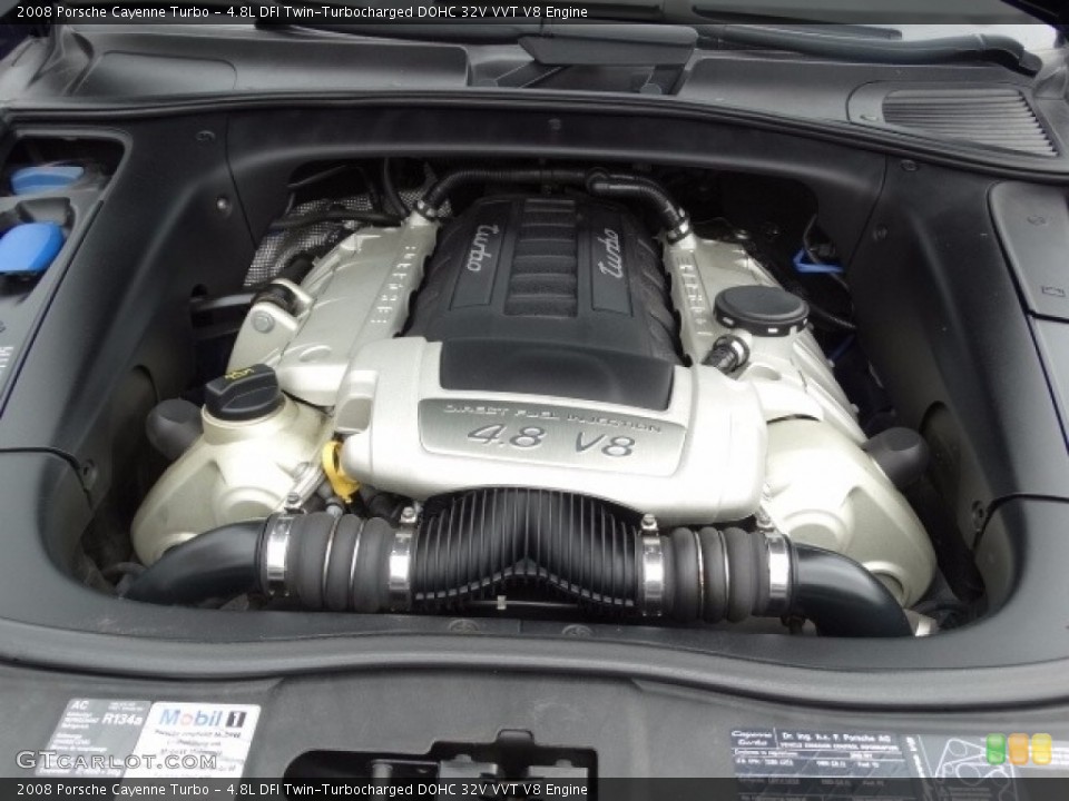 4.8L DFI Twin-Turbocharged DOHC 32V VVT V8 2008 Porsche Cayenne Engine