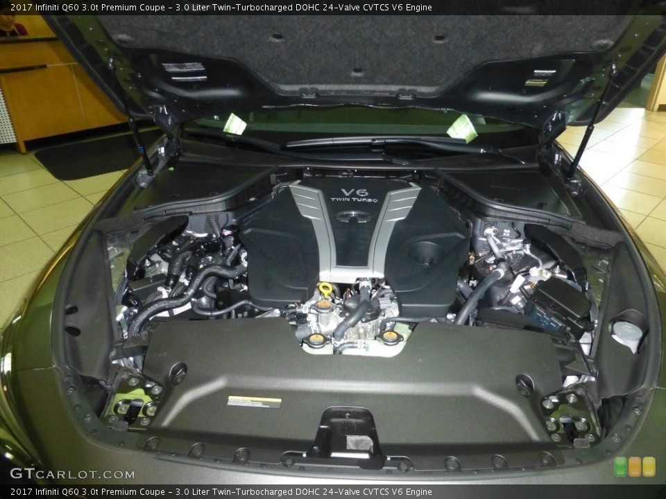 3.0 Liter Twin-Turbocharged DOHC 24-Valve CVTCS V6 2017 Infiniti Q60 Engine