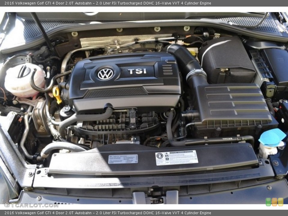 2.0 Liter FSI Turbocharged DOHC 16-Valve VVT 4 Cylinder 2016 Volkswagen Golf GTI Engine
