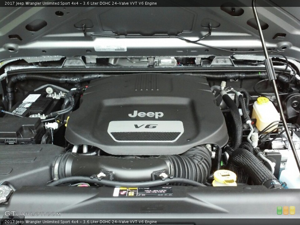 3.6 Liter DOHC 24-Valve VVT V6 Engine for the 2017 Jeep Wrangler Unlimited #116249398