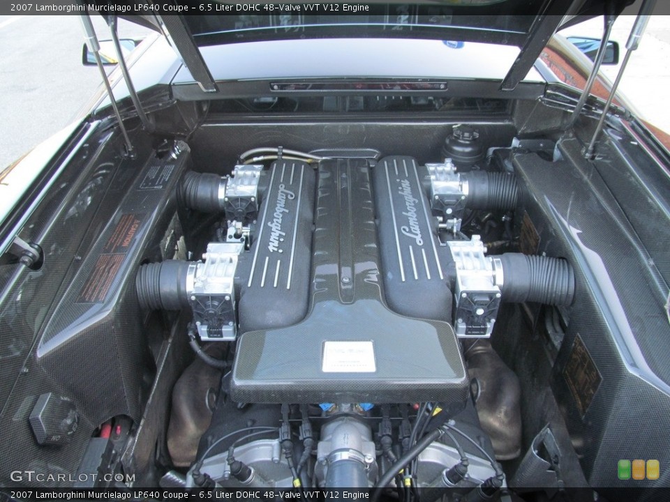 6.5 Liter DOHC 48-Valve VVT V12 2007 Lamborghini Murcielago Engine