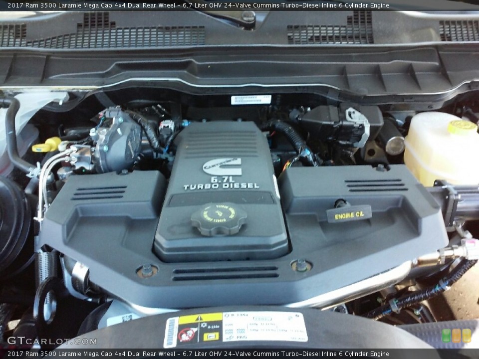 6.7 Liter OHV 24-Valve Cummins Turbo-Diesel Inline 6 Cylinder Engine for the 2017 Ram 3500 #116300655
