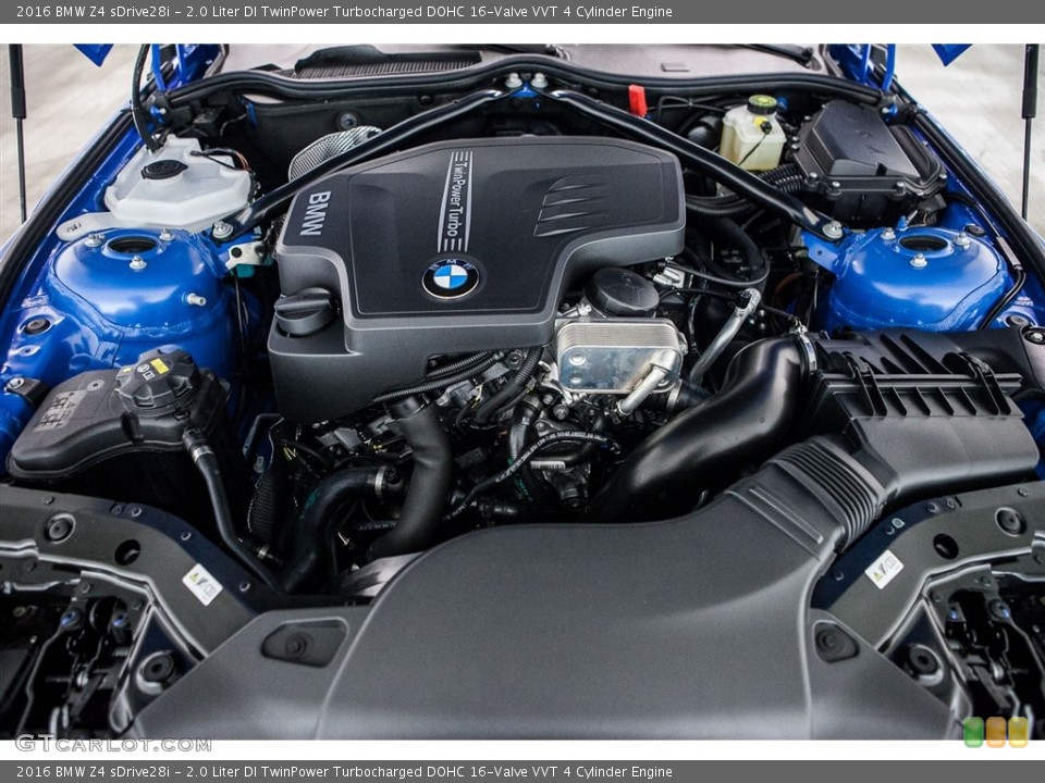 2.0 Liter DI TwinPower Turbocharged DOHC 16-Valve VVT 4 Cylinder 2016 BMW Z4 Engine