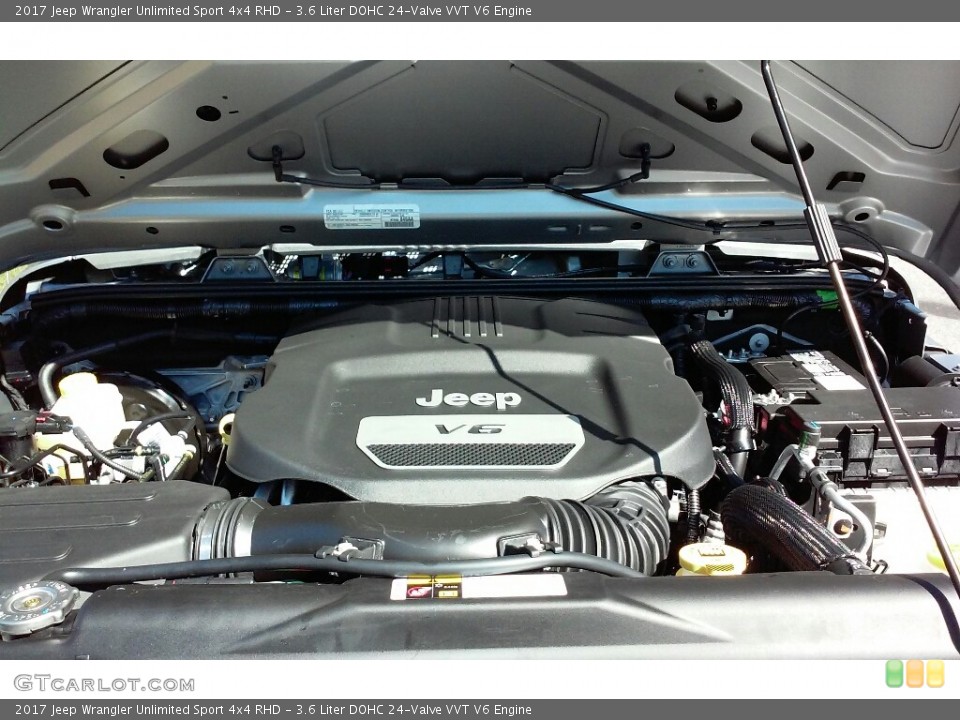 3.6 Liter DOHC 24-Valve VVT V6 Engine for the 2017 Jeep Wrangler Unlimited #116474296