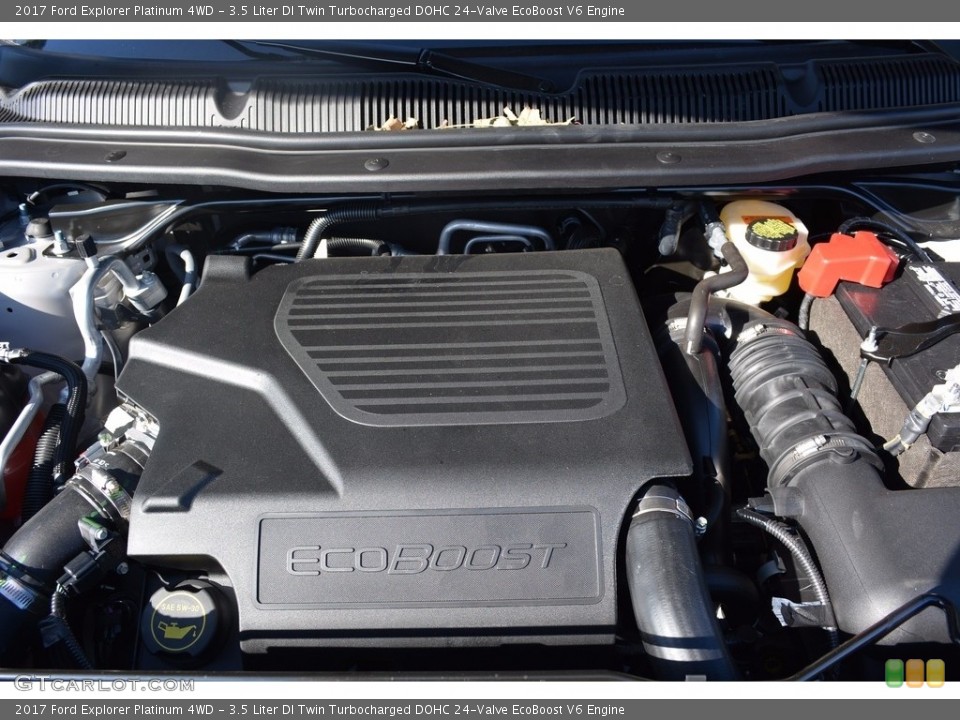 3.5 Liter DI Twin Turbocharged DOHC 24-Valve EcoBoost V6 2017 Ford Explorer Engine