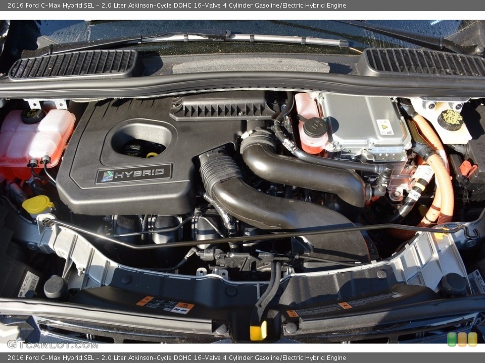 2.0 Liter Atkinson-Cycle DOHC 16-Valve 4 Cylinder Gasoline/Electric Hybrid 2016 Ford C-Max Engine
