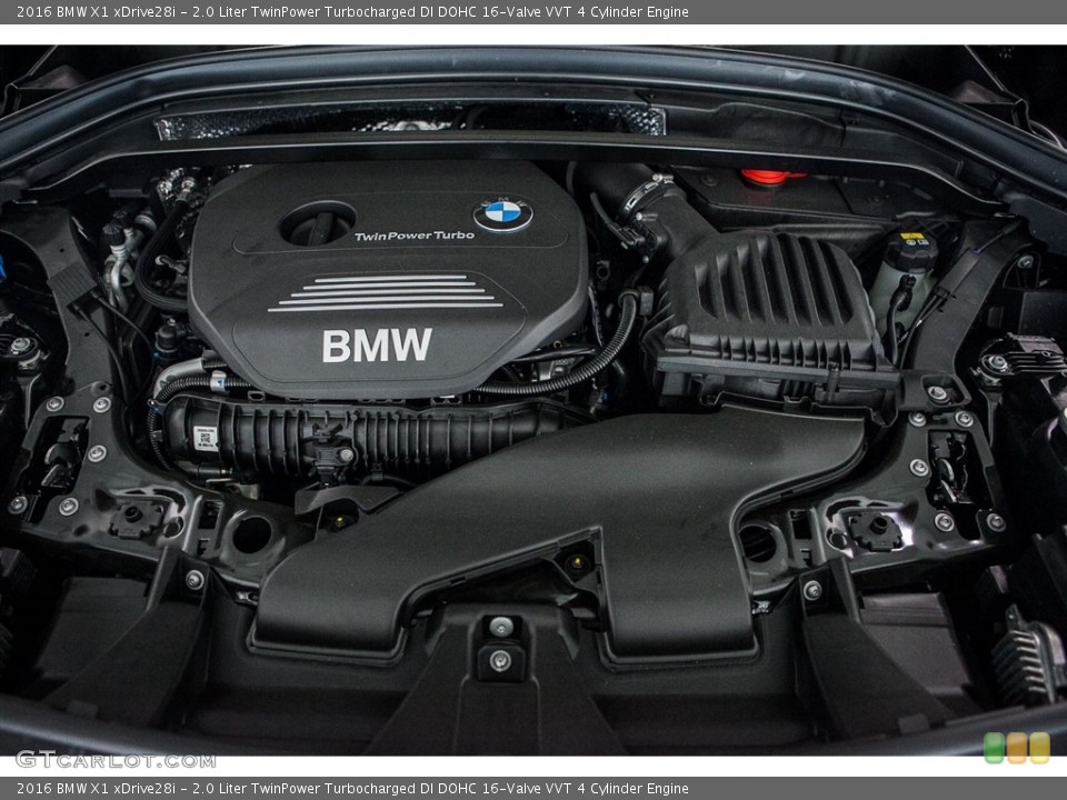 2.0 Liter TwinPower Turbocharged DI DOHC 16-Valve VVT 4 Cylinder 2016 BMW X1 Engine