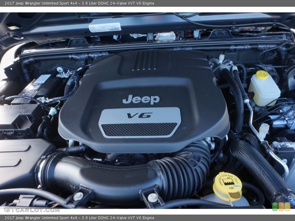 3.6 Liter DOHC 24Valve VVT V6 Engine for the 2017 Jeep