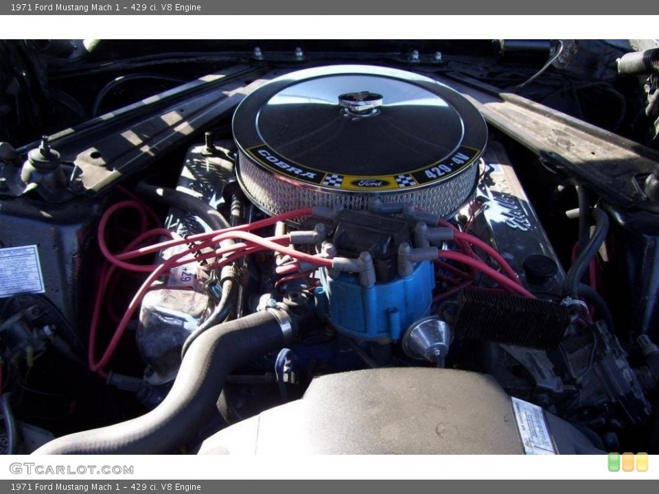 429 ci. V8 1971 Ford Mustang Engine