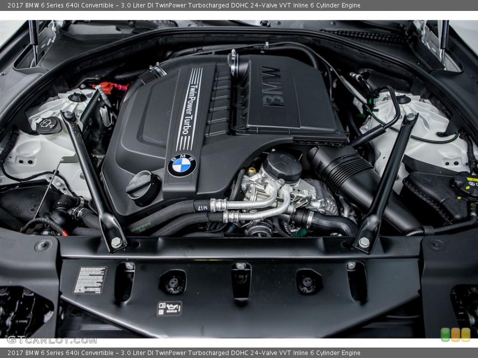 3.0 Liter DI TwinPower Turbocharged DOHC 24-Valve VVT Inline 6 Cylinder Engine for the 2017 BMW 6 Series #116761917