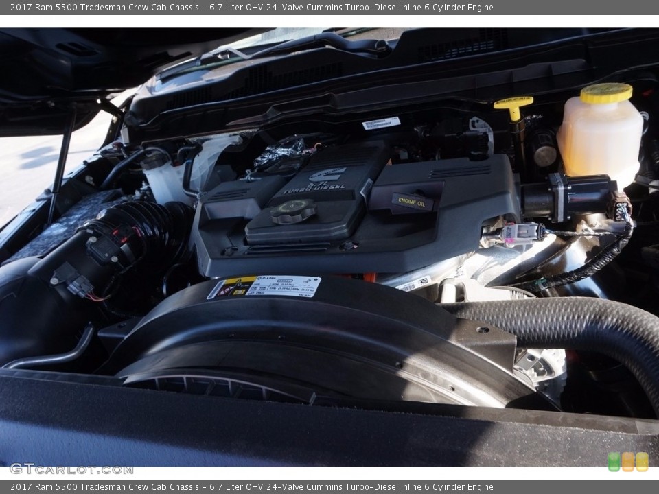 6.7 Liter OHV 24-Valve Cummins Turbo-Diesel Inline 6 Cylinder Engine for the 2017 Ram 5500 #116798100
