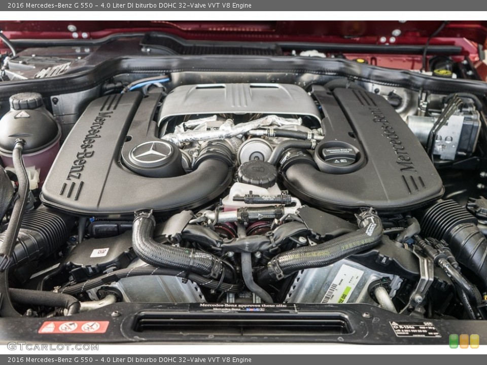 4.0 Liter DI biturbo DOHC 32-Valve VVT V8 2016 Mercedes-Benz G Engine