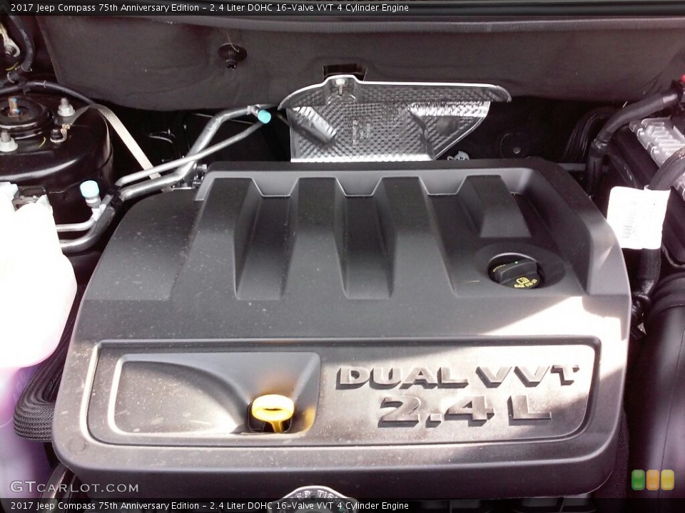 2.4 Liter DOHC 16-Valve VVT 4 Cylinder 2017 Jeep Compass Engine
