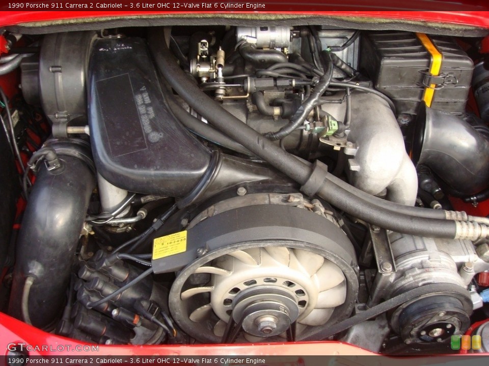 3.6 Liter OHC 12-Valve Flat 6 Cylinder Engine for the 1990 Porsche 911 #116913386