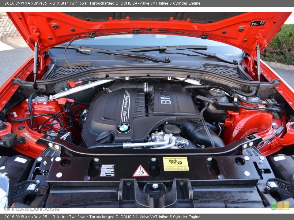 3.0 Liter TwinPower Turbocharged DI DOHC 24-Valve VVT Inline 6 Cylinder Engine for the 2016 BMW X4 #116953615