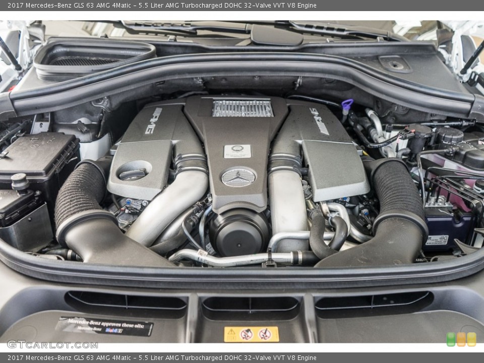 5.5 Liter AMG Turbocharged DOHC 32-Valve VVT V8 Engine for the 2017 Mercedes-Benz GLS #116968576