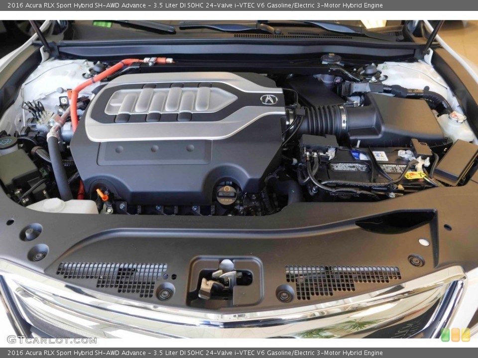 3.5 Liter DI SOHC 24-Valve i-VTEC V6 Gasoline/Electric 3-Motor Hybrid Engine for the 2016 Acura RLX #116991869