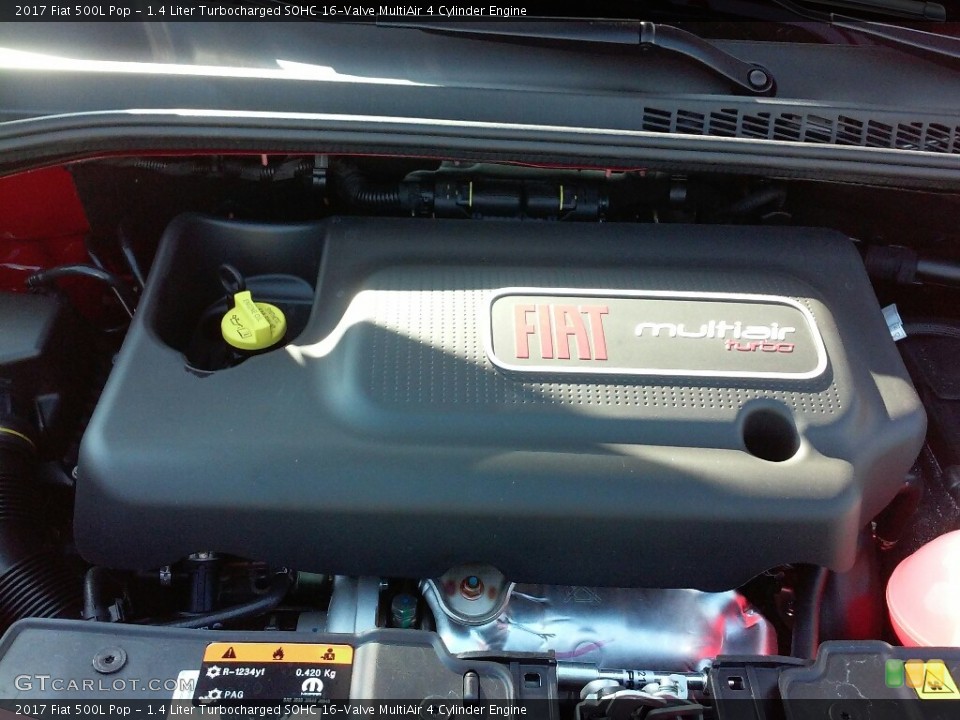 1.4 Liter Turbocharged SOHC 16-Valve MultiAir 4 Cylinder Engine for the 2017 Fiat 500L #117001751