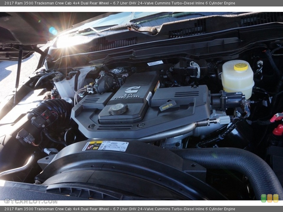 6.7 Liter OHV 24-Valve Cummins Turbo-Diesel Inline 6 Cylinder Engine for the 2017 Ram 3500 #117027074