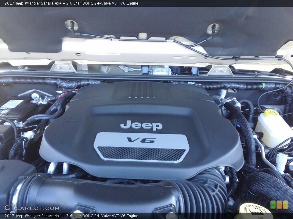 3.6 Liter DOHC 24-Valve VVT V6 2017 Jeep Wrangler Engine