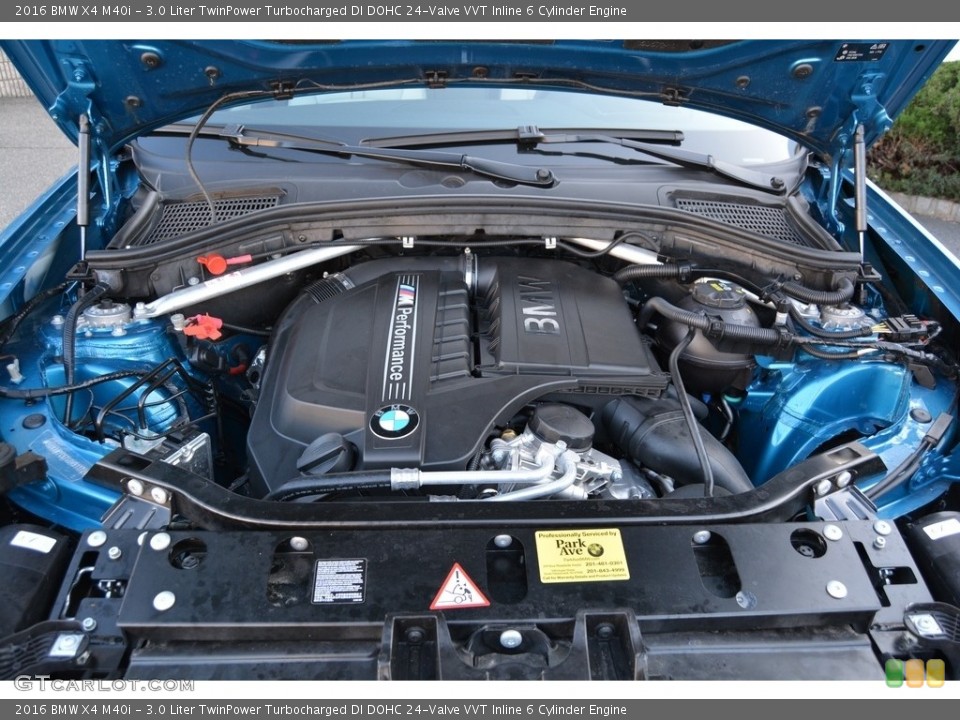 3.0 Liter TwinPower Turbocharged DI DOHC 24-Valve VVT Inline 6 Cylinder 2016 BMW X4 Engine