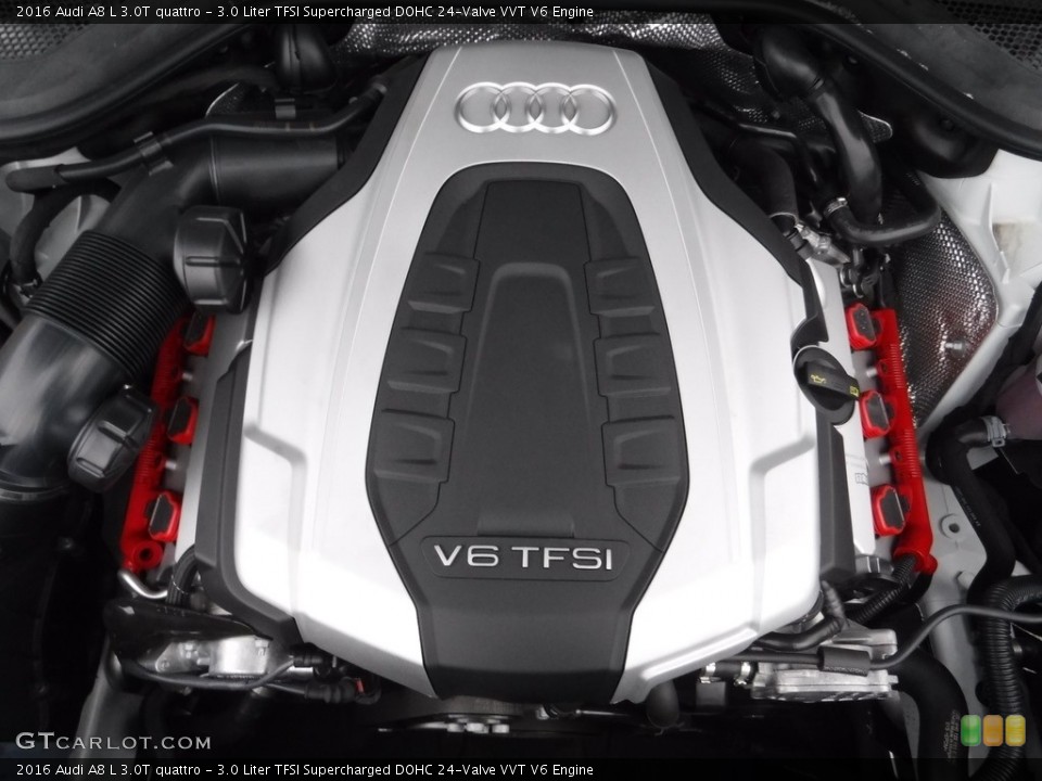 3.0 Liter TFSI Supercharged DOHC 24-Valve VVT V6 2016 Audi A8 Engine