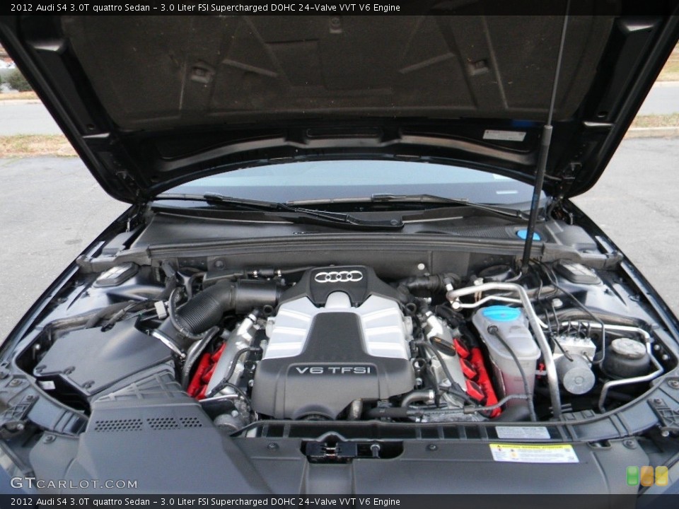 3.0 Liter FSI Supercharged DOHC 24-Valve VVT V6 2012 Audi S4 Engine