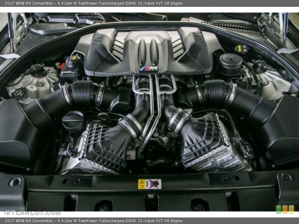 4.4 Liter M TwinPower Turbocharged DOHC 32-Valve VVT V8 2017 BMW M6 Engine