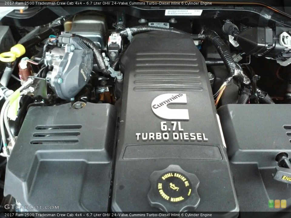 6.7 Liter OHV 24-Valve Cummins Turbo-Diesel Inline 6 Cylinder Engine for the 2017 Ram 2500 #117653352