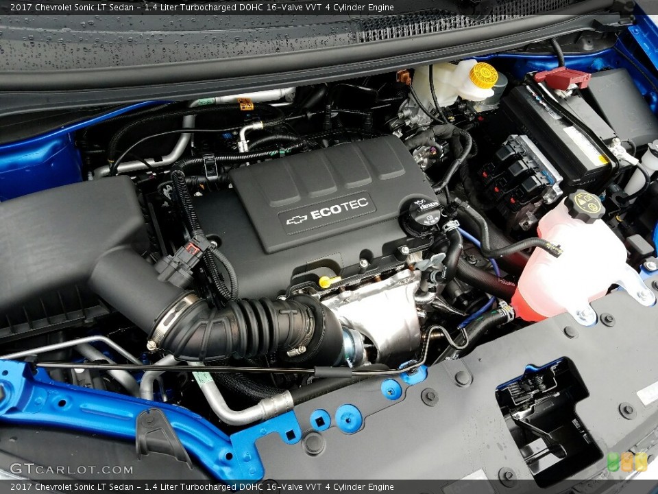 1.4 Liter Turbocharged DOHC 16-Valve VVT 4 Cylinder 2017 Chevrolet Sonic Engine