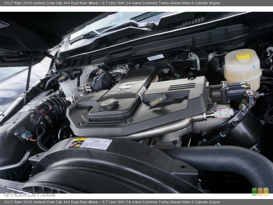 6.7 Liter OHV 24-Valve Cummins Turbo-Diesel Inline 6 Cylinder Engine for the 2017 Ram 3500 #118045620