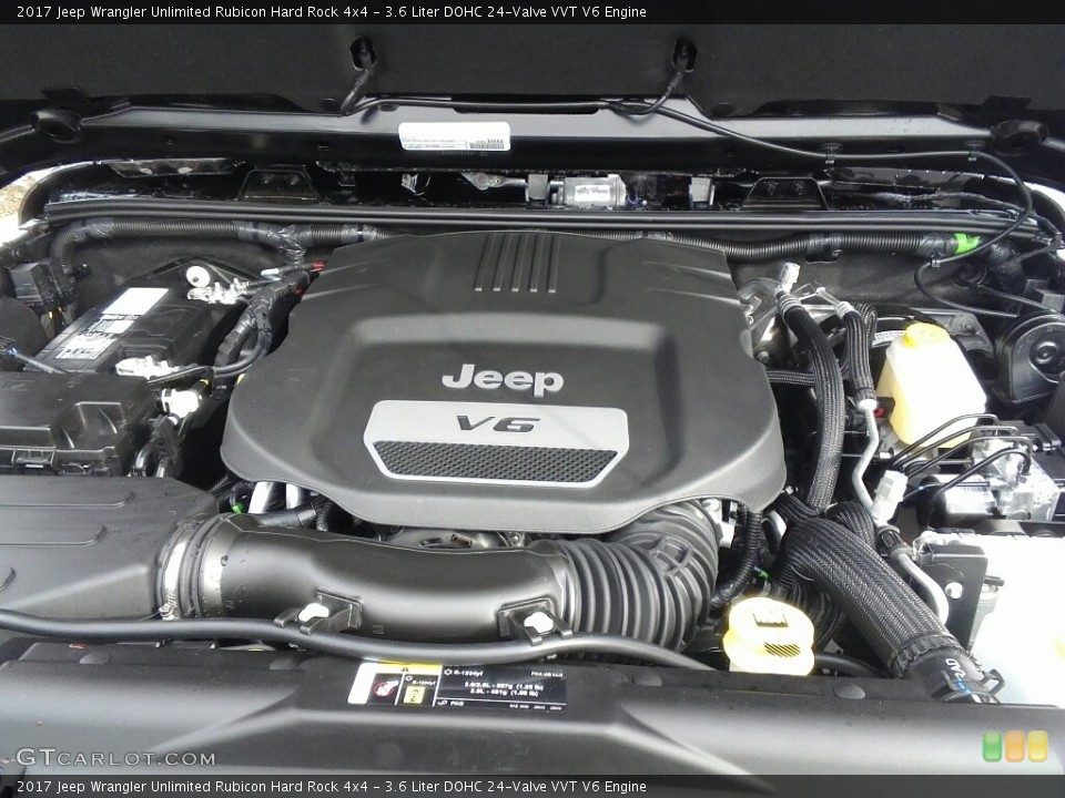 3.6 Liter DOHC 24-Valve VVT V6 Engine for the 2017 Jeep Wrangler Unlimited #118046025