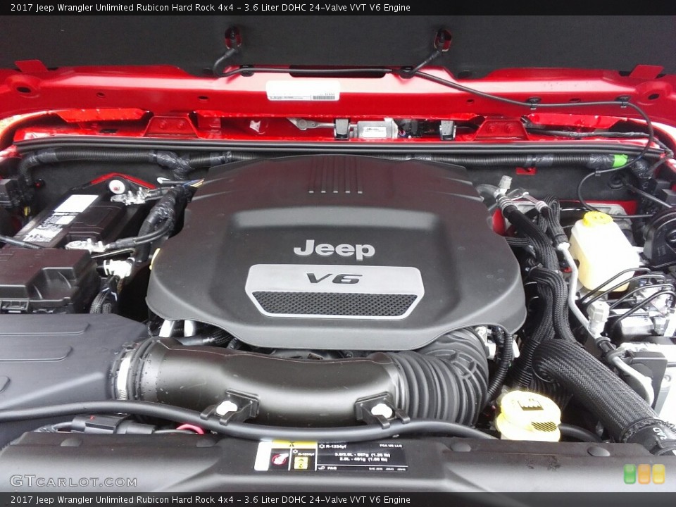 3.6 Liter DOHC 24-Valve VVT V6 Engine for the 2017 Jeep Wrangler Unlimited #118156227