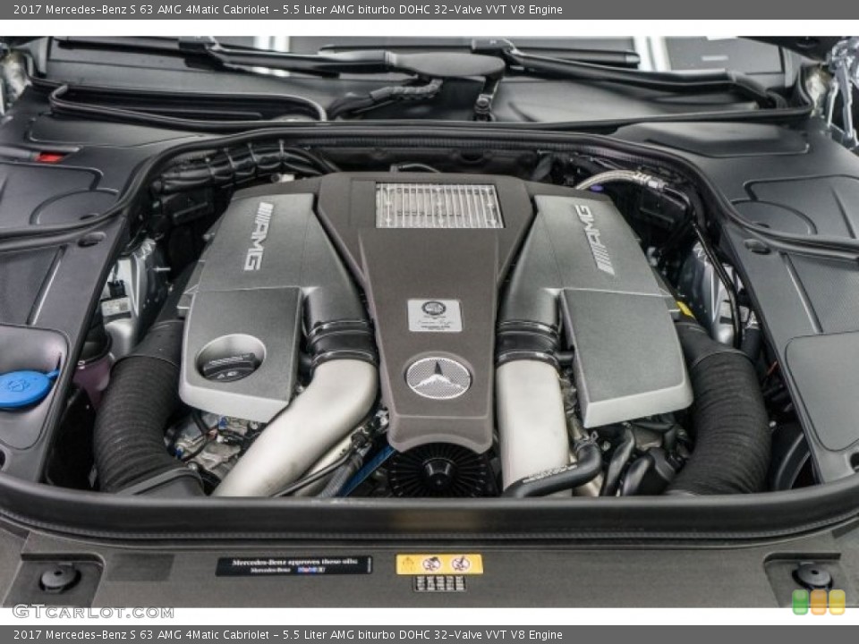 5.5 Liter AMG biturbo DOHC 32-Valve VVT V8 Engine for the 2017 Mercedes-Benz S #118311709