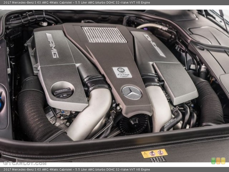 5.5 Liter AMG biturbo DOHC 32-Valve VVT V8 Engine for the 2017 Mercedes-Benz S #118312610