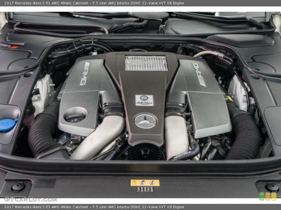 5.5 Liter AMG biturbo DOHC 32-Valve VVT V8 Engine for the 2017 Mercedes-Benz S #118382259