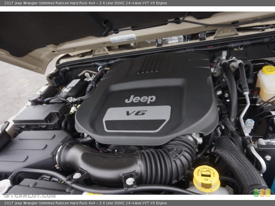 3.6 Liter DOHC 24-Valve VVT V6 Engine for the 2017 Jeep Wrangler Unlimited #118520902