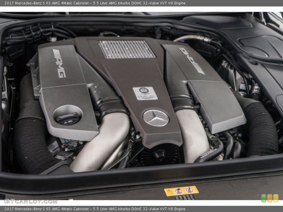 5.5 Liter AMG biturbo DOHC 32-Valve VVT V8 Engine for the 2017 Mercedes-Benz S #118570506